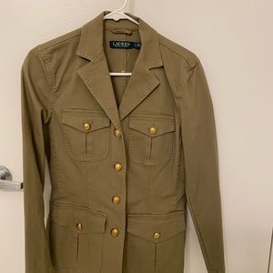 Ralph Lauren olive green military inspired jacket
